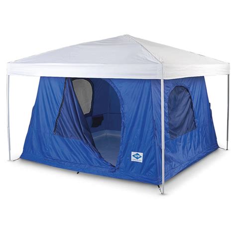 10' x 10' super large canopy tent along with 8' pitched roof offers you a spacious space that can hold up many of your friends and families under shelter. Mac® 10x10' Straight Leg Canopy - 155744, Screens ...