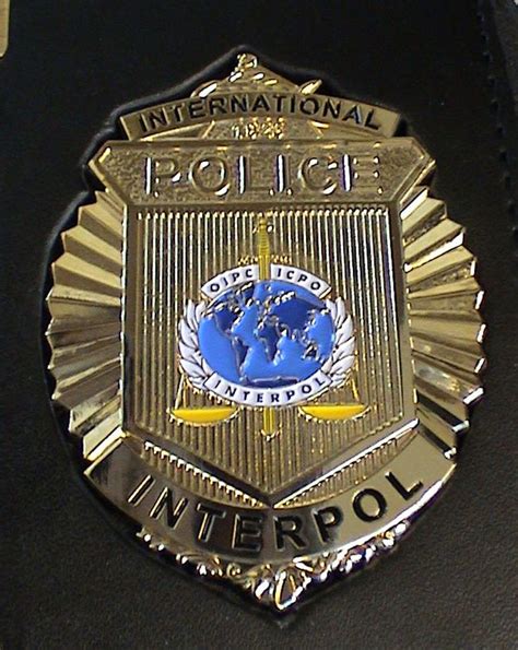 Connecting 194 member countries for a safer world. International Police (Interpol) badge | Badge, Police ...