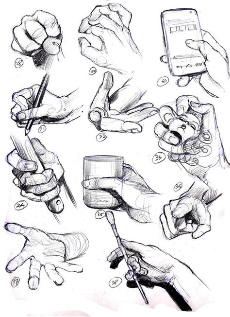 Daily Sketch By Nosoart On Deviantart Hand Drawing Reference Art