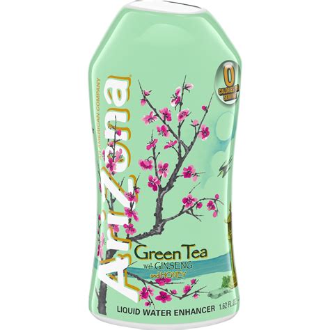 AriZona Green Tea With Ginseng Honey Naturally Flavored Liquid Water