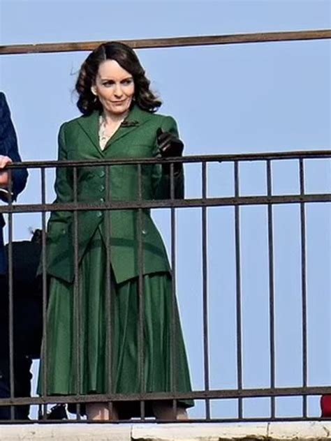 Tina Fey A Haunting In Venice Green Coat The American Outfit