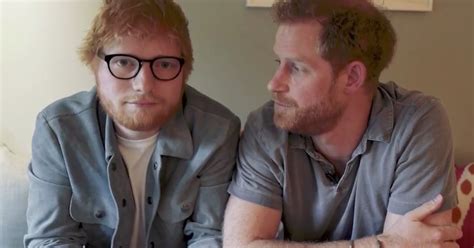 Prince Harry Ed Sheeran Team Up For Humorous Message On World Mental Health Day