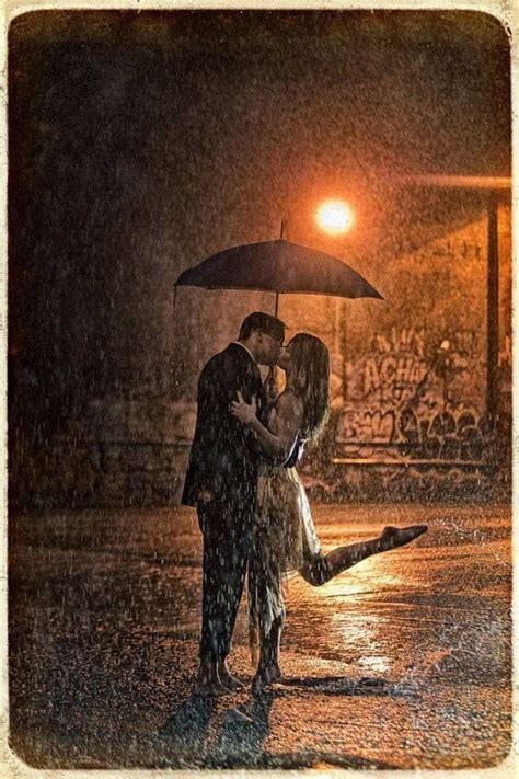 kissing in the rain i love rain dancing in the rain