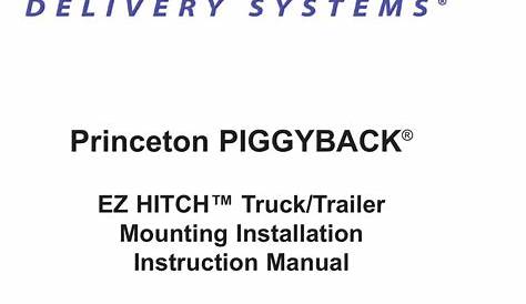 princeton piggyback parts manual