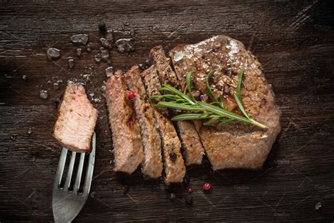 Grill beef (daging panggang) 30 menit. Grilled beef steak sliced. ~ Food & Drink Photos ~ Creative Market