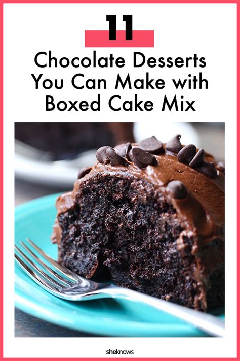 11 romantic chocolate desserts you can make with boxed cake mix