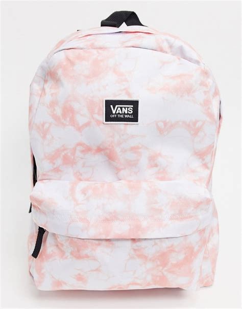 Vans Realm Classic Backpack Tie Dye Pink Back To School Backpacks For