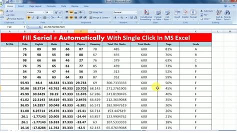 How To Auto Serial Number In Excel Printable Templates