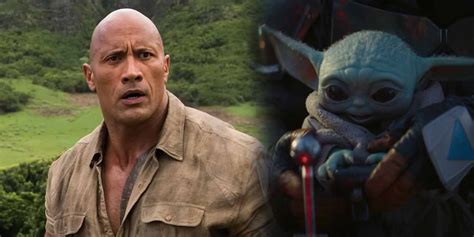 Dwayne Johnson Shares Photo Of Himself Snuggling With Baby Yoda