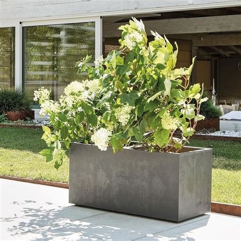 Muret plastique jardinière DEROMA Diam.80 L.79 x l.39 x H.39.1 cm noir