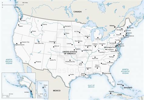 Maps Of The United States Printable Us Map With Capitals And Major