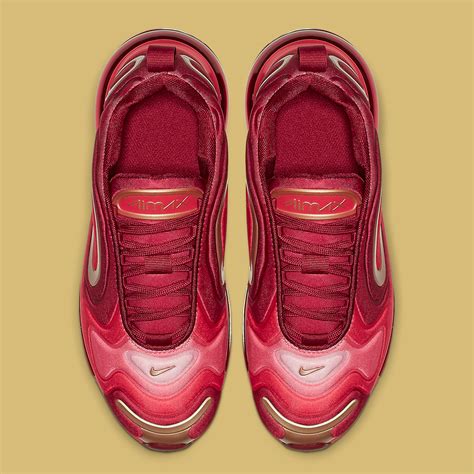 Look for the nike air max 720 desert gold to release on february 28th at select retailers and nike.com. nike-air-max-720-kids-crimson-gold-aq3195-600-6 - SneakersBR