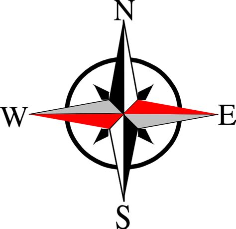 East West Compass Ten Clip Art At Vector Clip Art Online Royalty Free And Public Domain