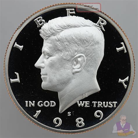 1989 S Kennedy Half Dollar Gem Deep Cameo Cn Clad Proof Coin