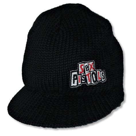 Sex Pistols Patches Logo Billed Beanie Beanie 437719 Rockabilia Merch