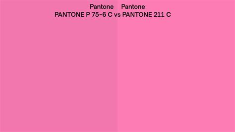 Pantone P 75 6 C Vs Pantone 211 C Side By Side Comparison