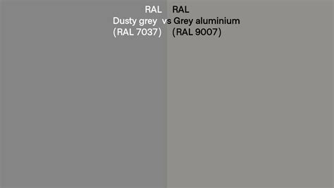 RAL Dusty Grey Vs Grey Aluminium Side By Side Comparison