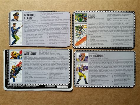Gi Joe File Cards Series 11 12 Arah By Hasbro 1992 1993 Etsy