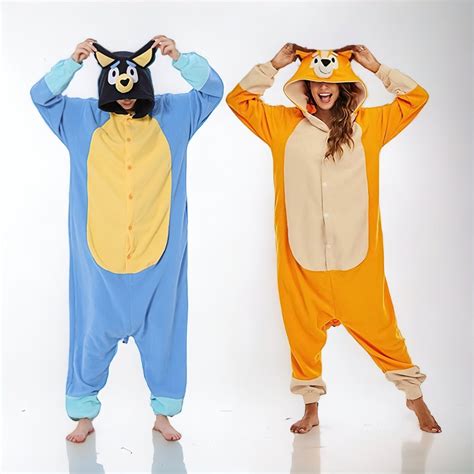 Bluey And Bingo Costume For Adults And Kids Halloween Couple Etsy Uk