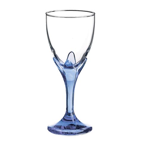 Bouquet Stemmed Water Glasses Sapphire 8 7oz 247ml Drinkstuff