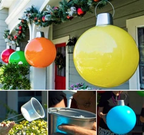 These holiballs come in two sizes as well! How To Make Large Christmas Ball Decorations
