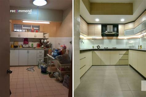 Want to have an elegant kitchen cabinet ? 16 Before After Kitchen Renovations in Malaysian Homes ...