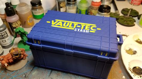 3d Printed Vault Tec Stash Box Dice Box For Fallout Wasteland Warfare