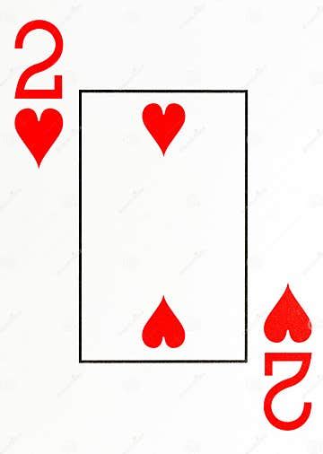 Large Index Playing Card 2 Of Hearts Stock Illustration Illustration