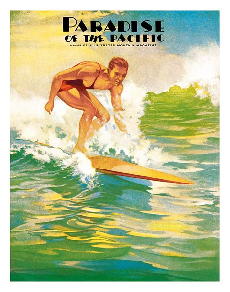 hawaiian fine art giclee prints and posters surfing collection hawaii vintage art
