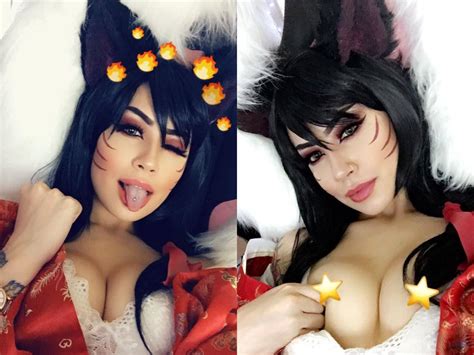 Ahri Boudoir Cosplay From League Of Legends On Off Kinda By