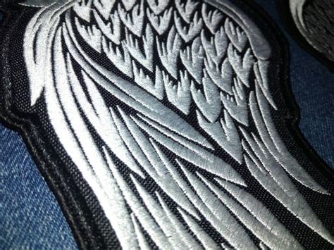Large Angel Wings Patches On Back Jacket Embroidered Wings Etsy
