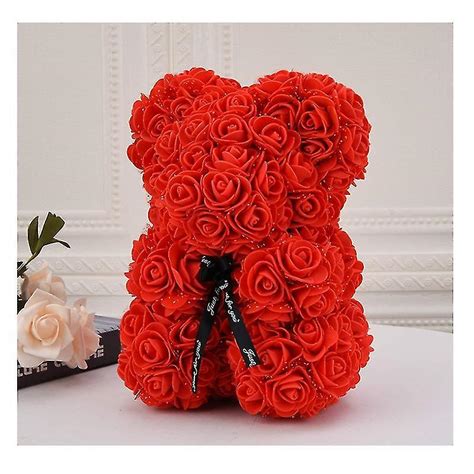 rose bear flower bear perfect for anniversary s mothers rose teddy bear clear t box