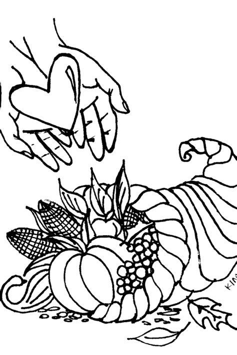 Religious Thanksgiving Coloring Page