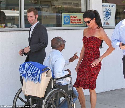 Janice Dickinson Gets Kisses And High Fives From Man In Wheelchair During Outing In Beverly