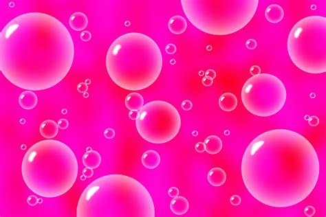 Bubbles On Pink Background Hot Pink Wallpaper Bubbles Wallpaper