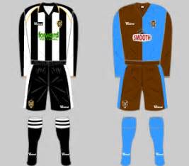 Since 1890, the notts county kit colours have remained black and white shirts, black shorts and black socks (though white and black and white hooped socks have also been worn) save for 1946 to 1952. Image - Notts County Kit 2008-09.png - Football Wiki