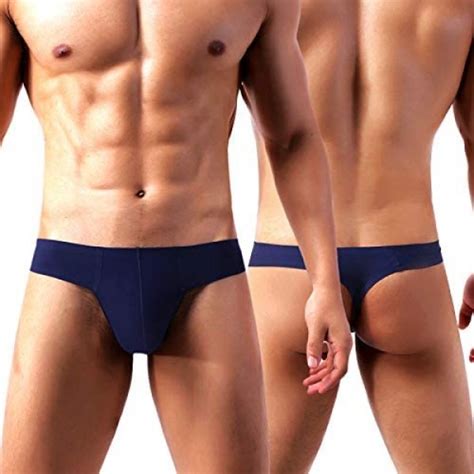Arjen Kroos Mens Seamless Thong Sexy Low Rise G Strings Pouch