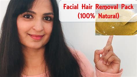 ⭐how to remove facial hair permanently at home natural home remedy youtube