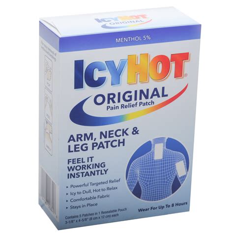 Icy Hot Pain Patch Mfasco Health And Safety