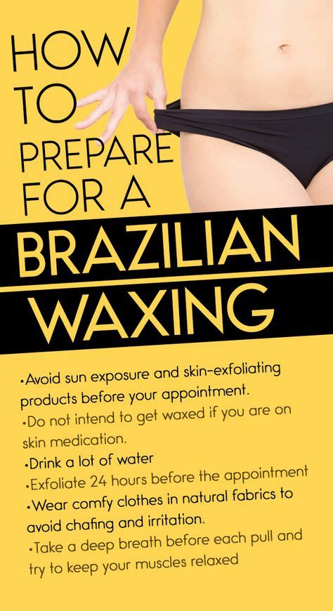 How To Prepare For A Brazilian Waxing In Brazilian Wax Tips