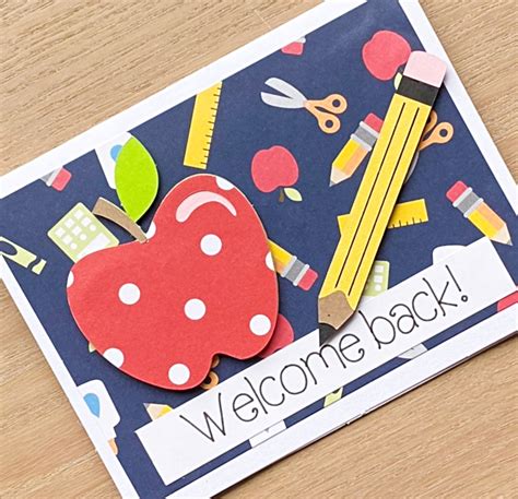 Welcome Back Card For Back To School Teacher Blank Inside Greeting