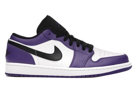 Nike Air Jordan 1 Low Court Purple White 553558 500 Sneaker Baker
