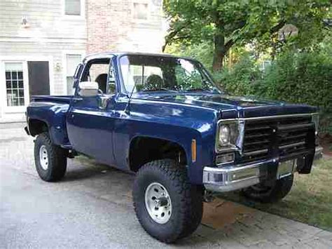 Find Used 1976 Chevrolet K 10 Stepside Scottsdale 4x4 Big Blue W4 Inch