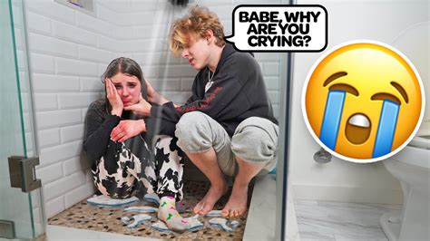 Crying In The Shower Fully Clothed Prank On My Boyfriend Cutest