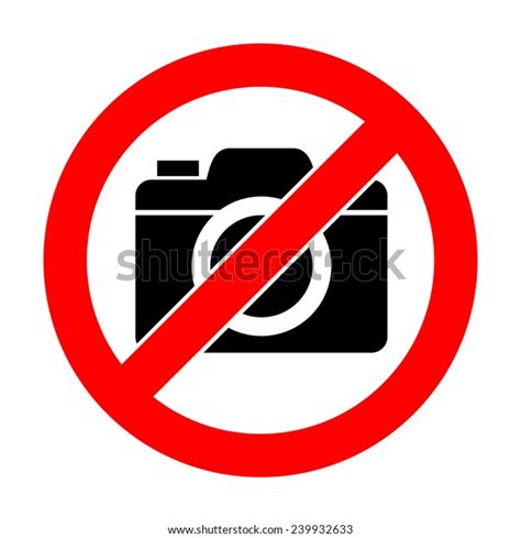 No Photo Camera Sign On White Stock Illustration 239932633