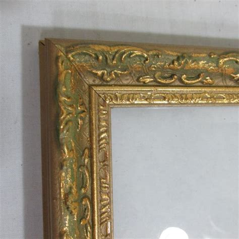 picture frame ornate vintage 8 x 10 resin with glass and backing gold ornate picture frames