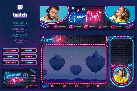 Gaming Twitch Kits With Customization