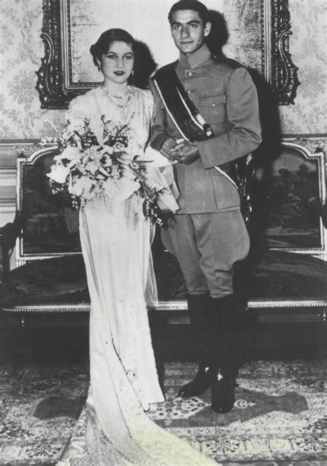 wedding photos mohammad reza pahlave of iran and princess fawzia of egypt 1939 1945 farah