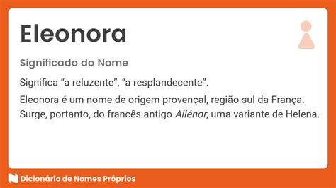 Significado Do Nome Eleonora Dicion Rio De Nomes Pr Prios