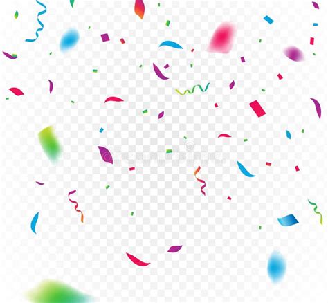Confetti Background Vector Isolated Falling Confetti Birthday Party